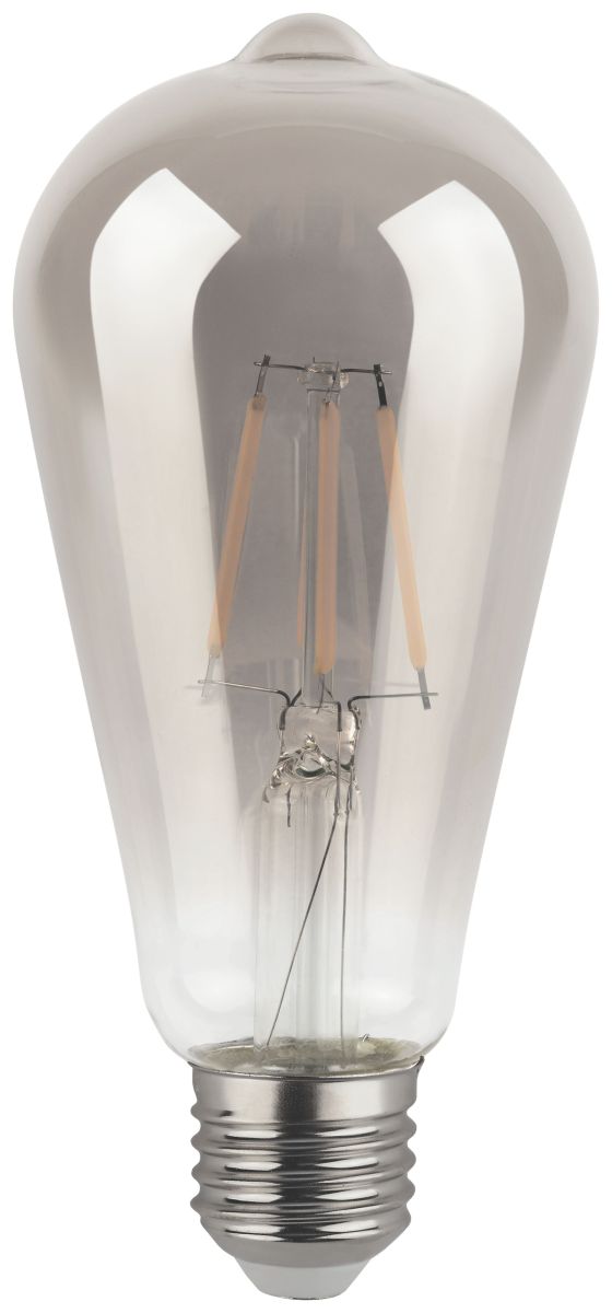 Лампа светодиодная филаментная Эра F-LED ST64-7W-824-E27 smoky 7Вт дымчатая Б0071205 в Санкт-Петербурге