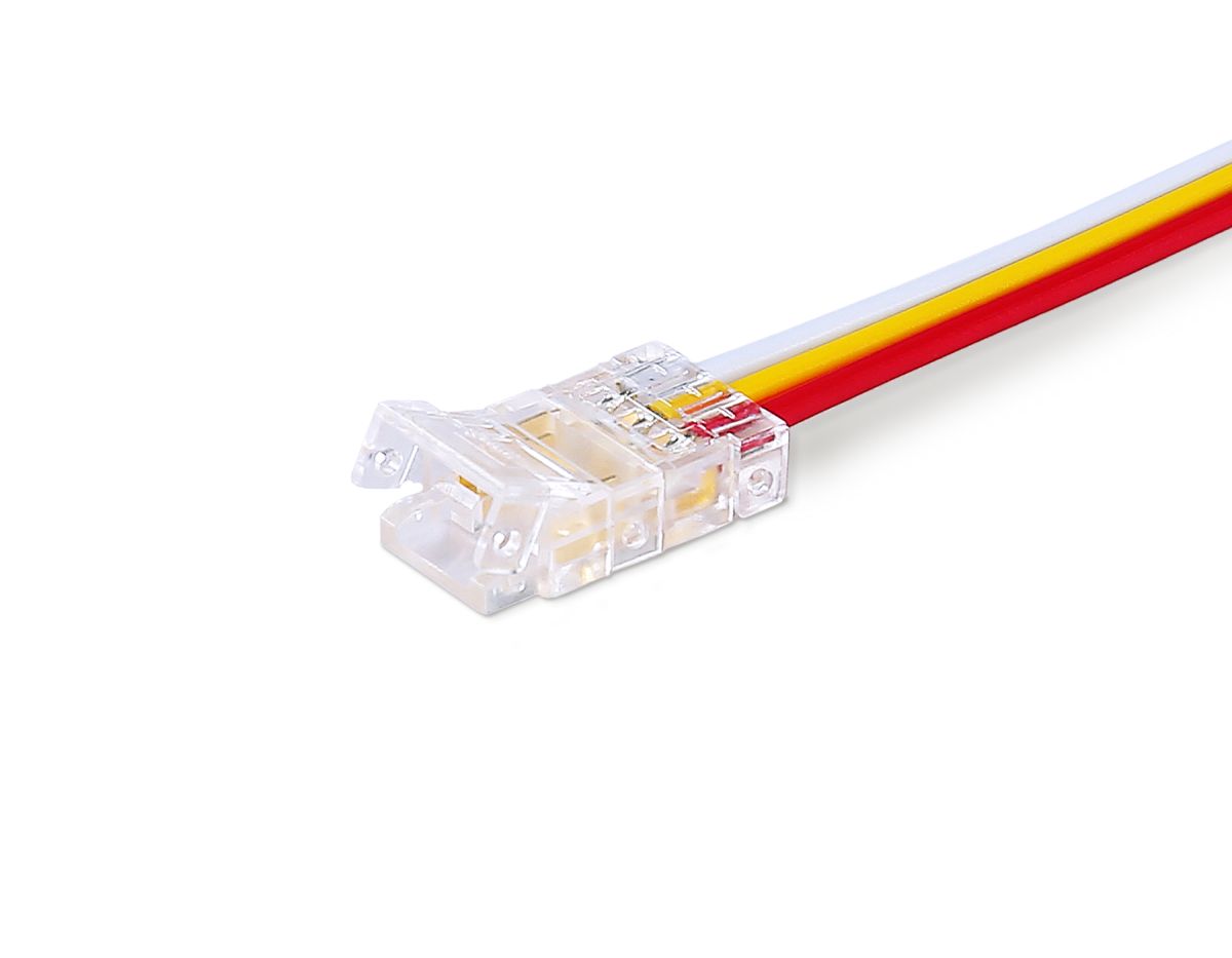 Соединитель гибкий односторонний Ambrella Light Illumination COB CCT 12/24V для лент 8mm (3 конт.) (5шт. в комплекте) GS7406 в #REGION_NAME_DECLINE_PP#