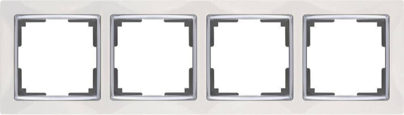Рамка Werkel Snabb на 4 поста белая WL03-Frame-04-white 4690389046131 в Санкт-Петербурге
