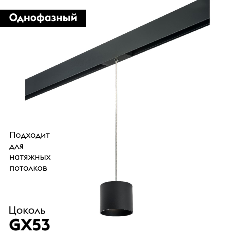 Трековый однофазный светильник на потолок Lightstar Rullo (213487+595887) PRORP3487 в Санкт-Петербурге