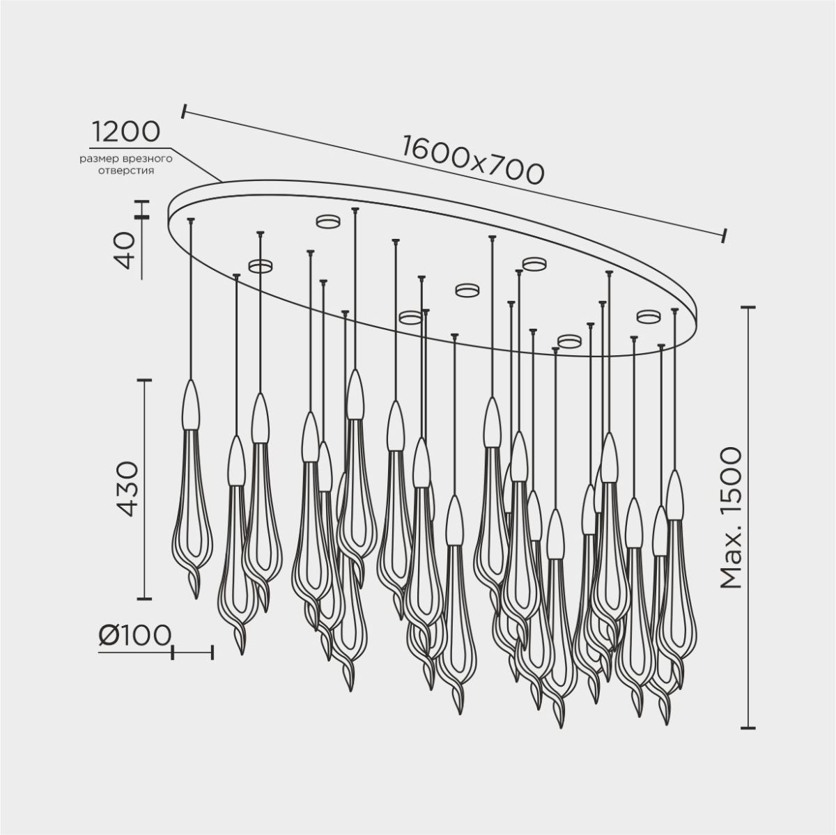 Подвесной светильник Modelux ML.89181.22 BS в #REGION_NAME_DECLINE_PP#