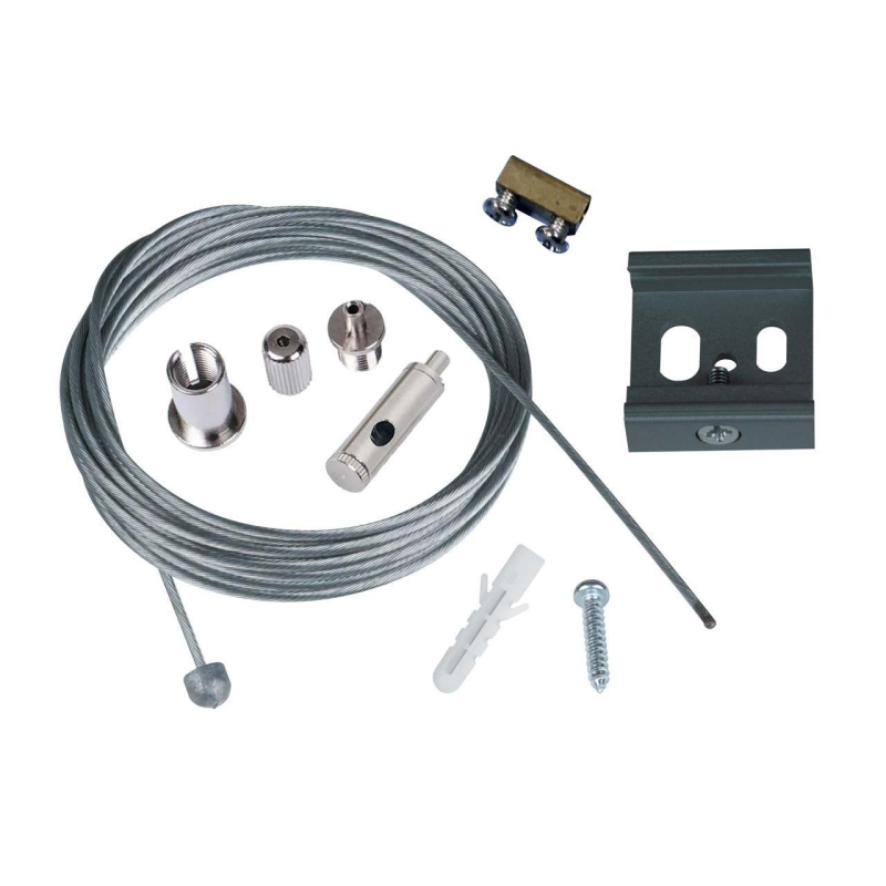 Набор для подвесного монтажа трехфазных шинопроводов (UL-00006033) Uniel UFB-H45 Silver 1 Polybag в Санкт-Петербурге