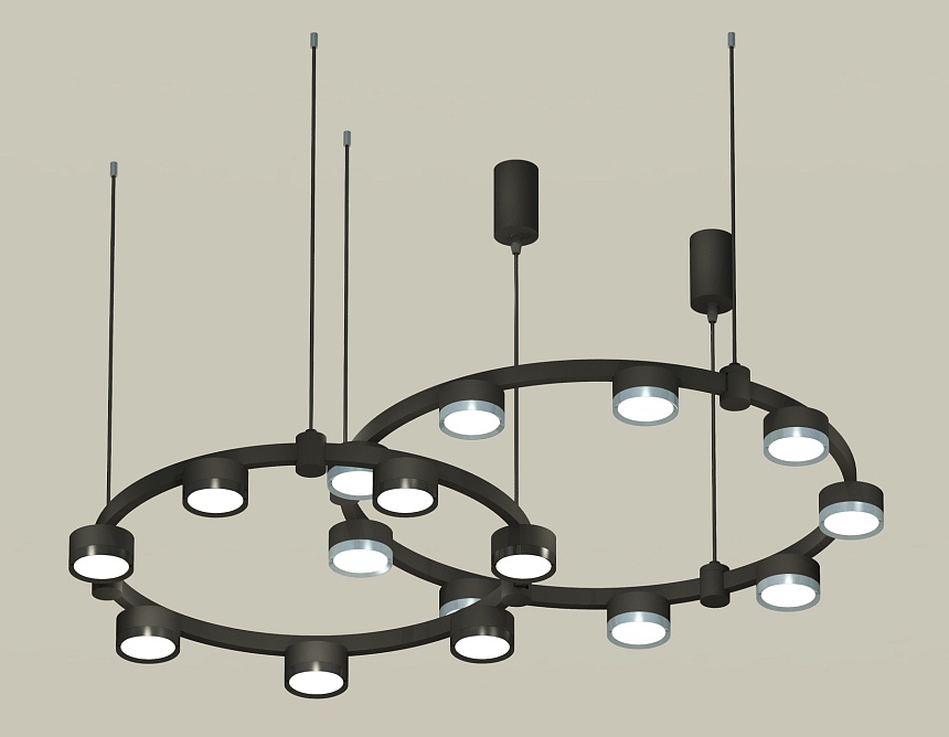 Комплект подвесного светильника Ambrella Light Techno Ring XR92091210 (A9209x2, C9238, C9242, N8113, N8133) в Санкт-Петербурге