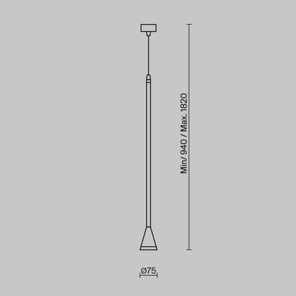 Подвесной светильник Maytoni Technical Pendant Arrow P064PL-01G-1 в Санкт-Петербурге