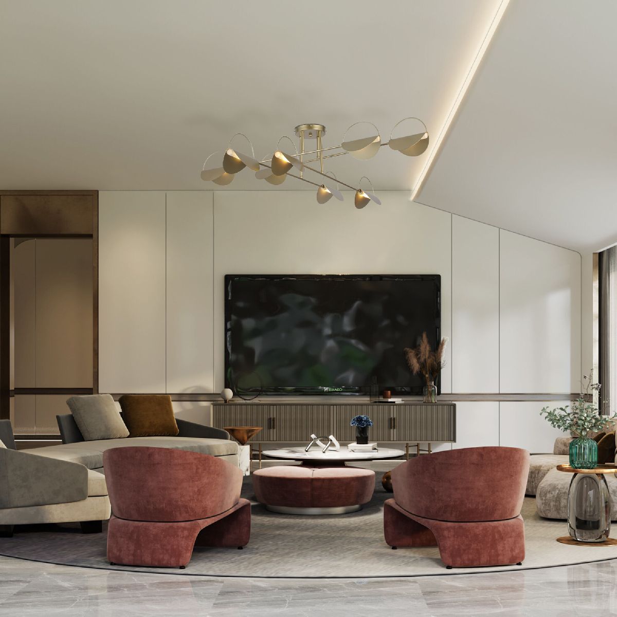 Потолочная люстра Eurosvet Grazia 70148/8 золото Smart a062039 в Санкт-Петербурге