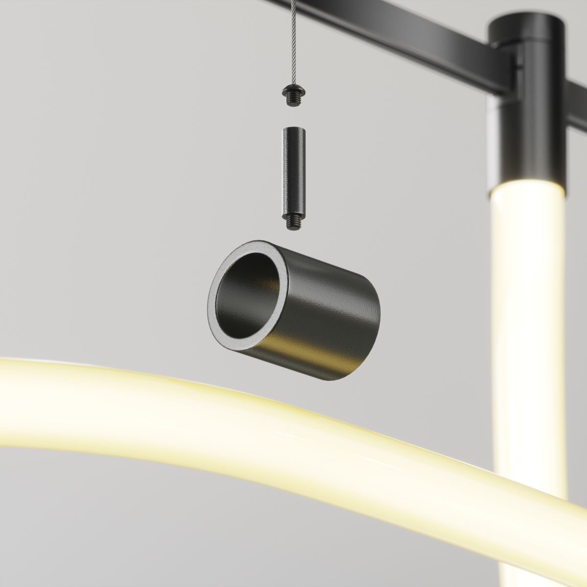 Потолочный коннектор с тросовым подвесом Maytoni Technical Tau TRA154CSW-1B в Санкт-Петербурге