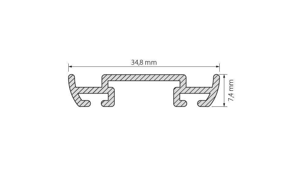 Профиль-держатель Arlight PHS-A-BASE-H7.4-2000 ANOD 019863 в Санкт-Петербурге