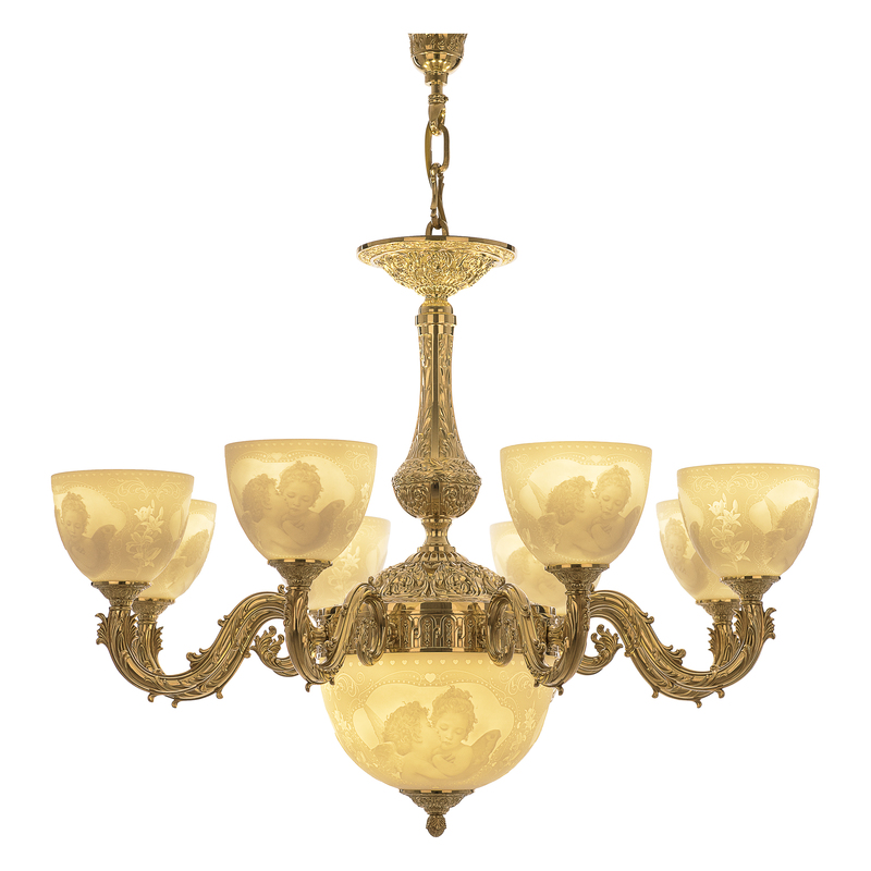 Подвесная люстра Bohemia Ivele Crystal Florence 71101P/8/210 G P1 U Angel в Санкт-Петербурге