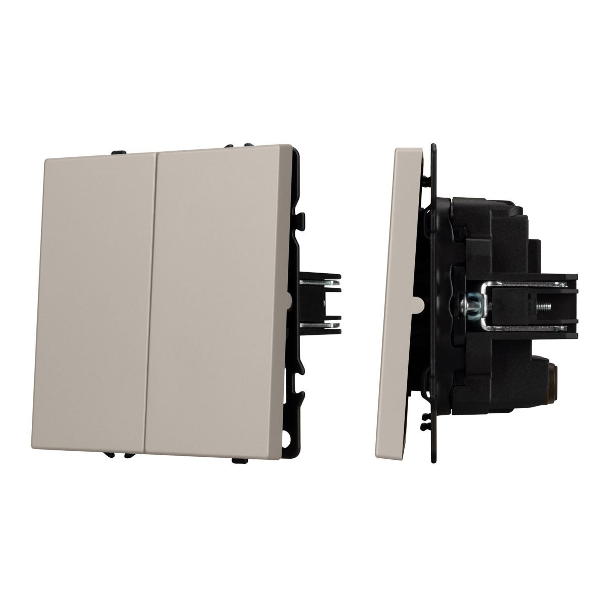 Механизм выключателя двухклавишный перекрёстный Arlight SWT-NOBE-MKX2-SFPL-CA (230V, 10A) (Кашемир) 061791 в Санкт-Петербурге