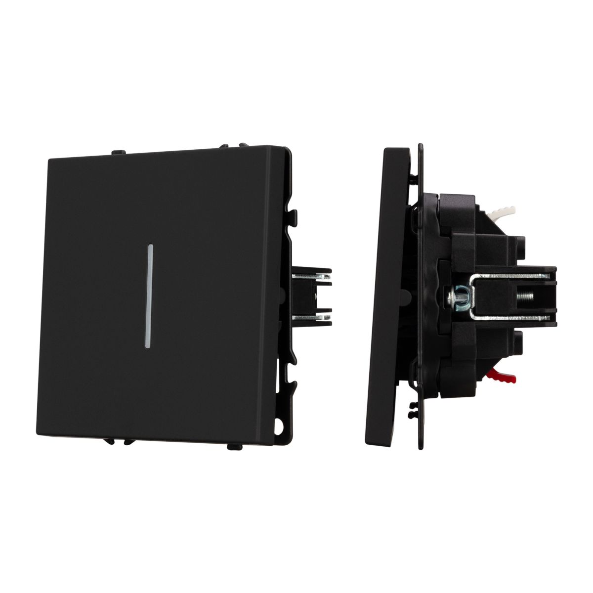 Выключатель 1 кл подсветка софт-тач черный оникс Arlight SWT-MK01-SFPL-L-BK (250V, 10A) 054258(1) в #REGION_NAME_DECLINE_PP#