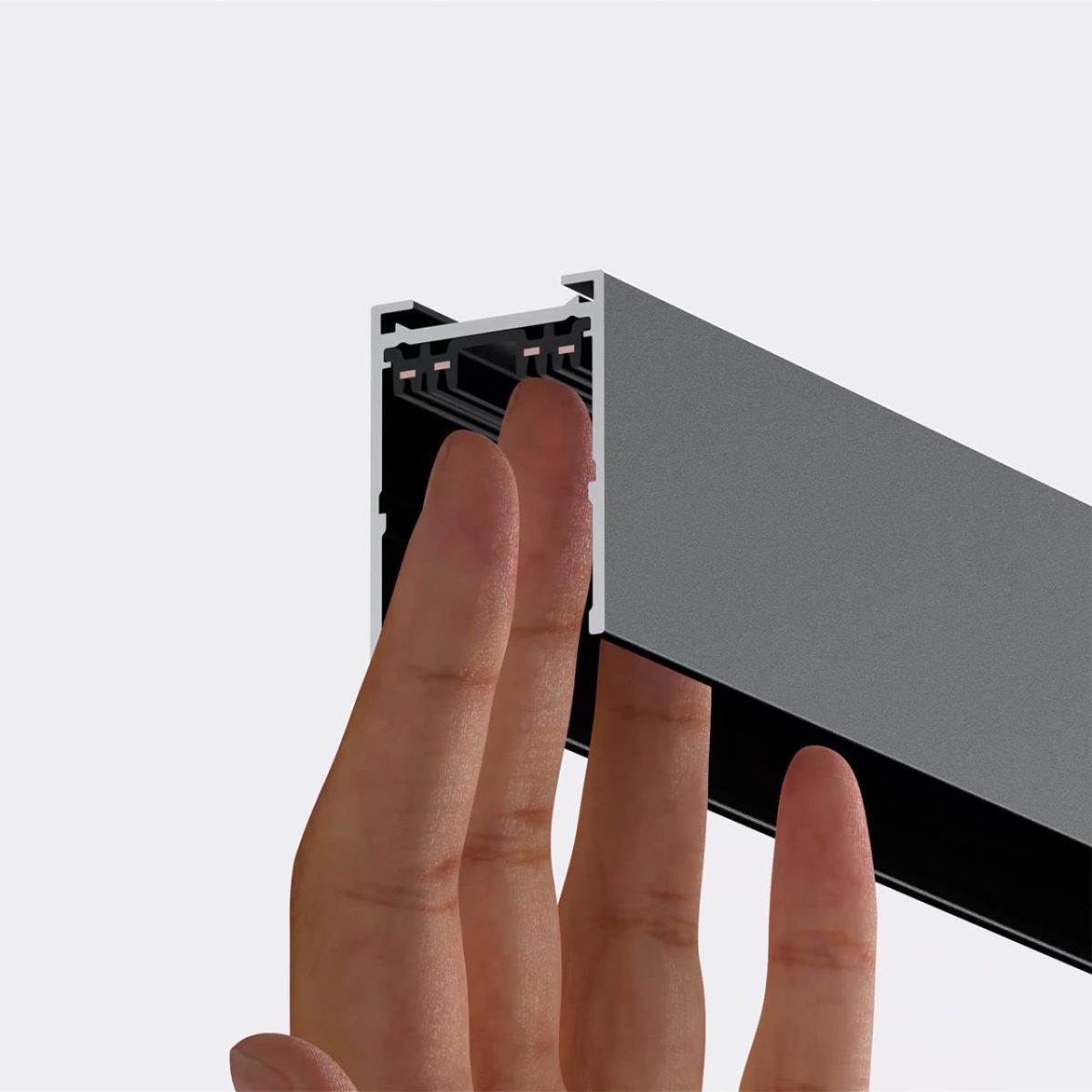 Шинопровод накладной/подвесной в комплекте заглушки 2шт, крышка и соединительная планка 1шт Novotech Port Vector 135301 в #REGION_NAME_DECLINE_PP#