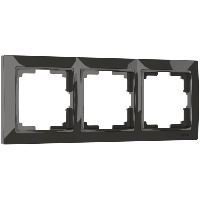 Рамка на 3 поста Werkel Snabb basic серо-коричневый W0032007 4690389161407 в Санкт-Петербурге