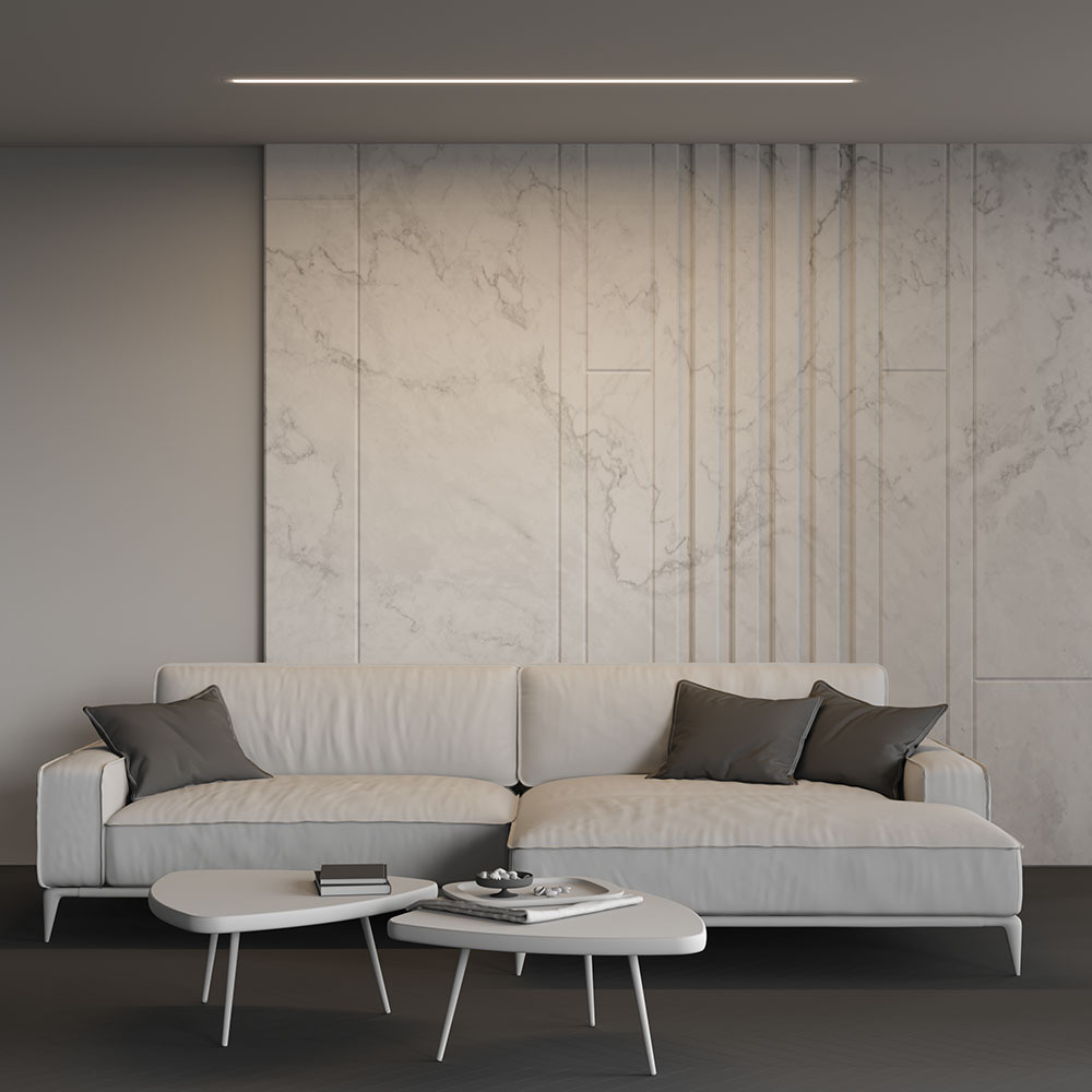 Линейный встраиваемый светильник Maytoni Technical 4000K 50x35 (Серебро, 2 м) LL313008 в #REGION_NAME_DECLINE_PP#