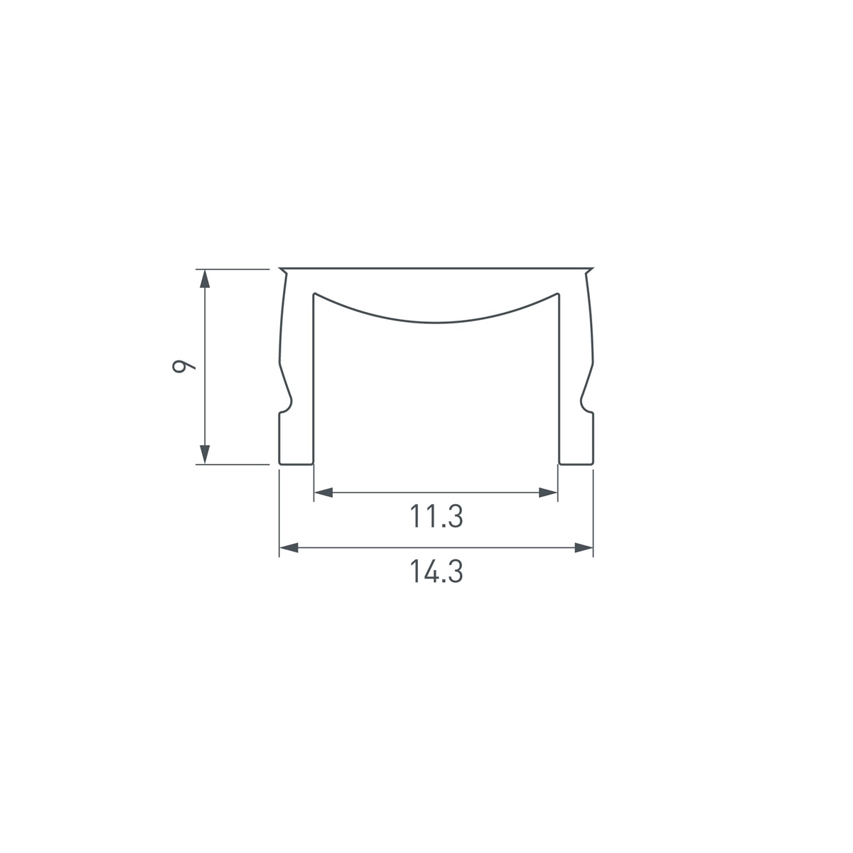 Экран матовый Arlight HR-M-IP20-3000 (до IP67 с герметизацией) 065927 в Санкт-Петербурге