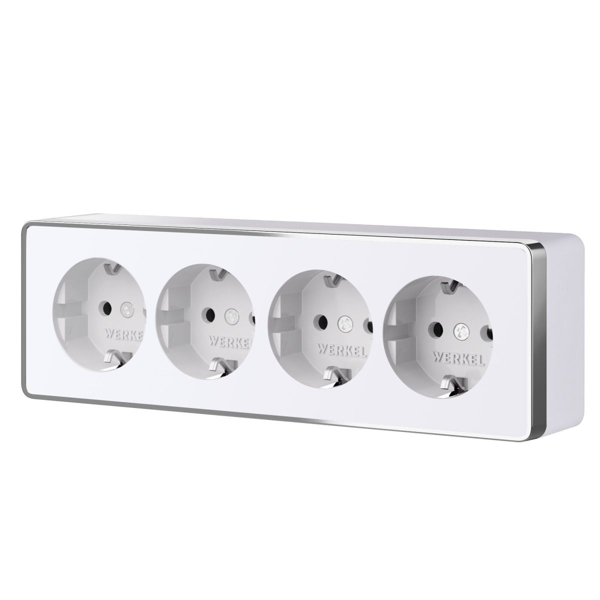 Розетка четверная с заземлением и шторками Werkel Gallant (белый) W5072210 4690389218002 a071252 в #REGION_NAME_DECLINE_PP#