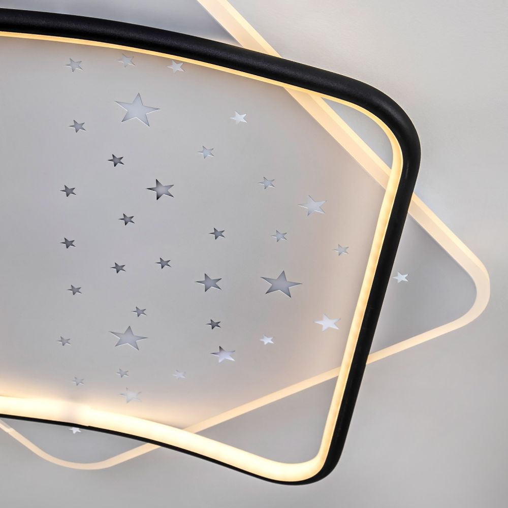 Потолочный светильник LED4U L1037-520 BK в Санкт-Петербурге