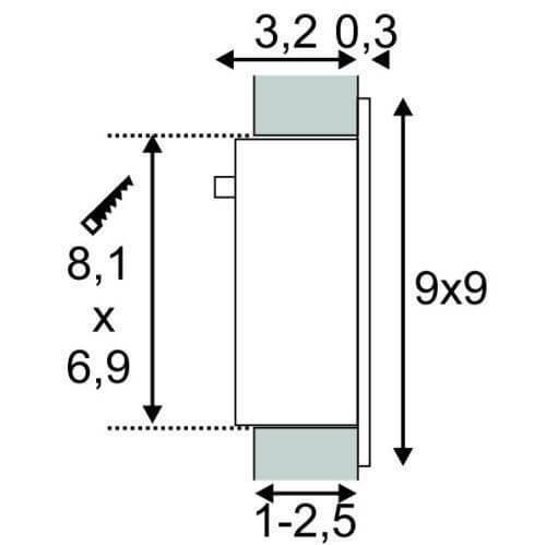 Встраиваемый светодиодный светильник SLV Frame Curve Led 113290 в Санкт-Петербурге