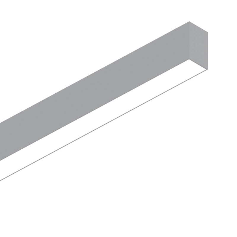 Подвесной светодиодный светильник Ideal Lux Fluo Wide 1800 3000K Aluminum 192536 в Санкт-Петербурге