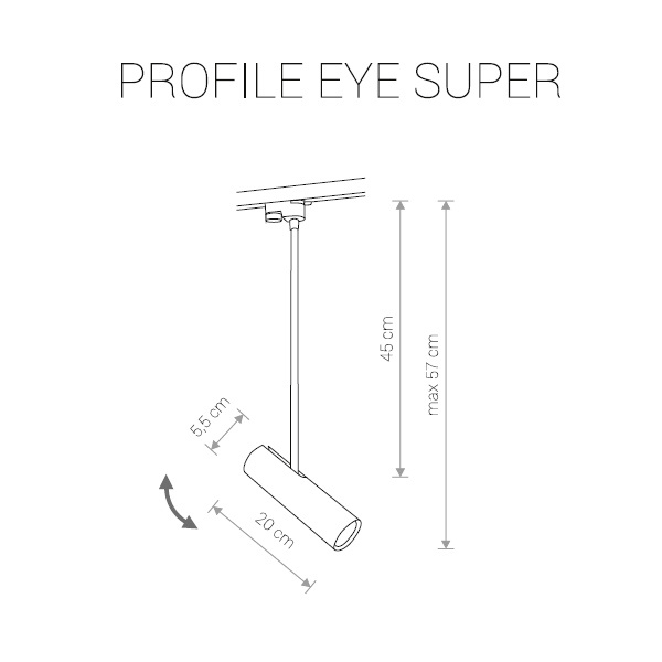 Трековый светильник Nowodvorski Profile Eye Super 9325 в Санкт-Петербурге