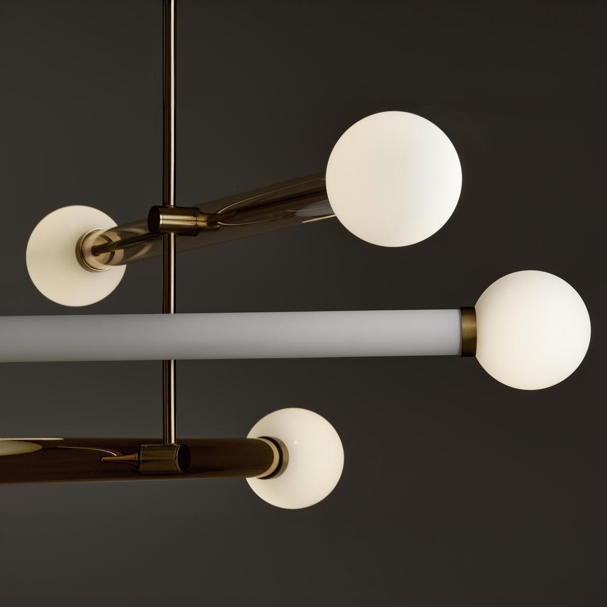 Люстра на штанге Freya Cross FR5381PL-06G в #REGION_NAME_DECLINE_PP#