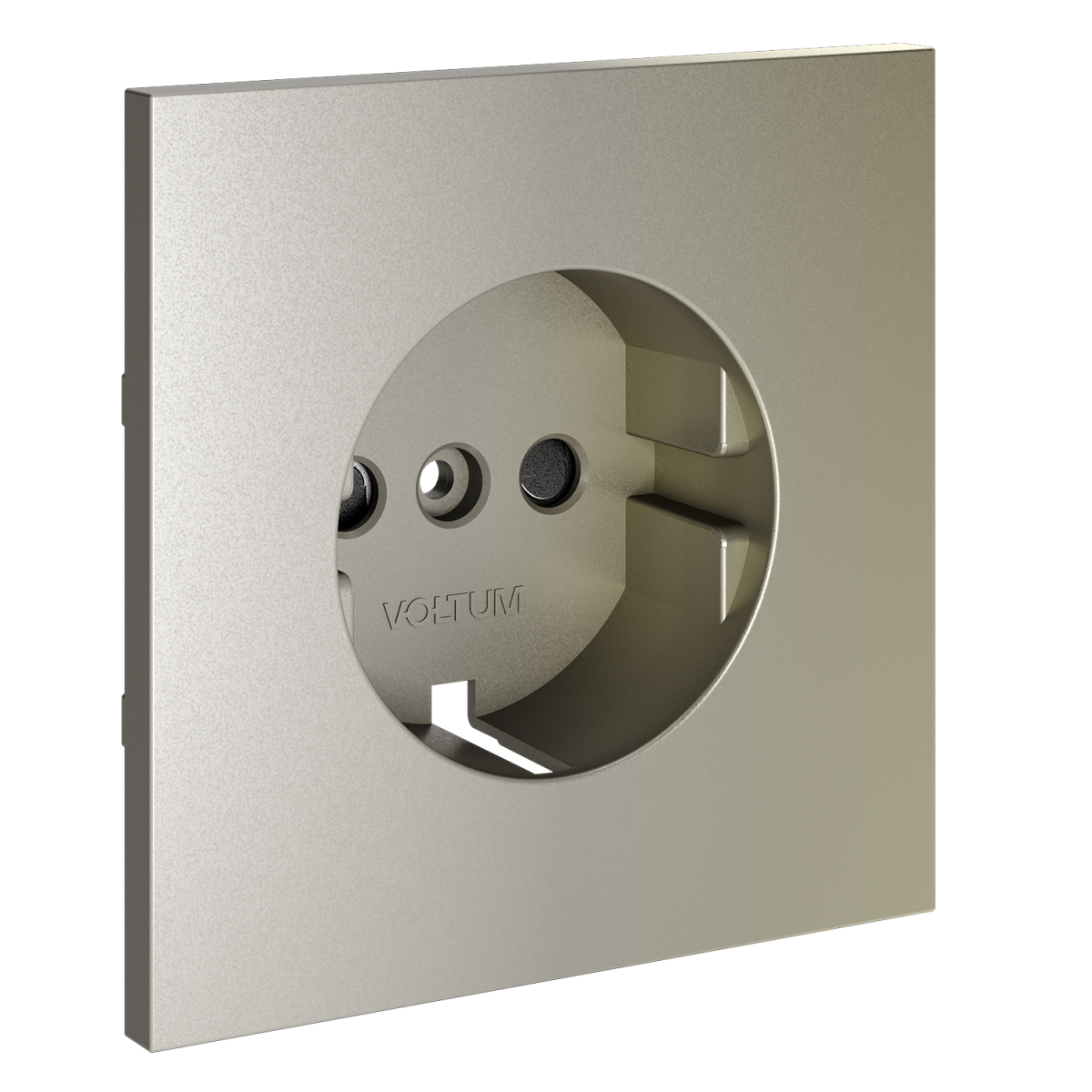Накладка для розетки с заземлением и защитными шторками Voltum S70 (шелк) VLS000704 в Санкт-Петербурге