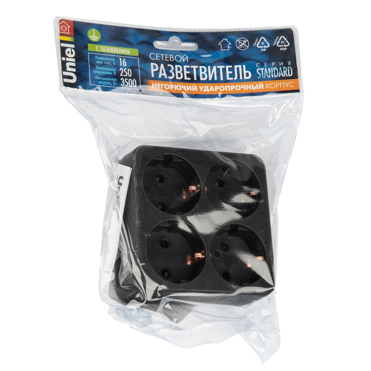 Сетевой разветвитель Uniel S-GES4-16S BLACK UL-00011242 в #REGION_NAME_DECLINE_PP#