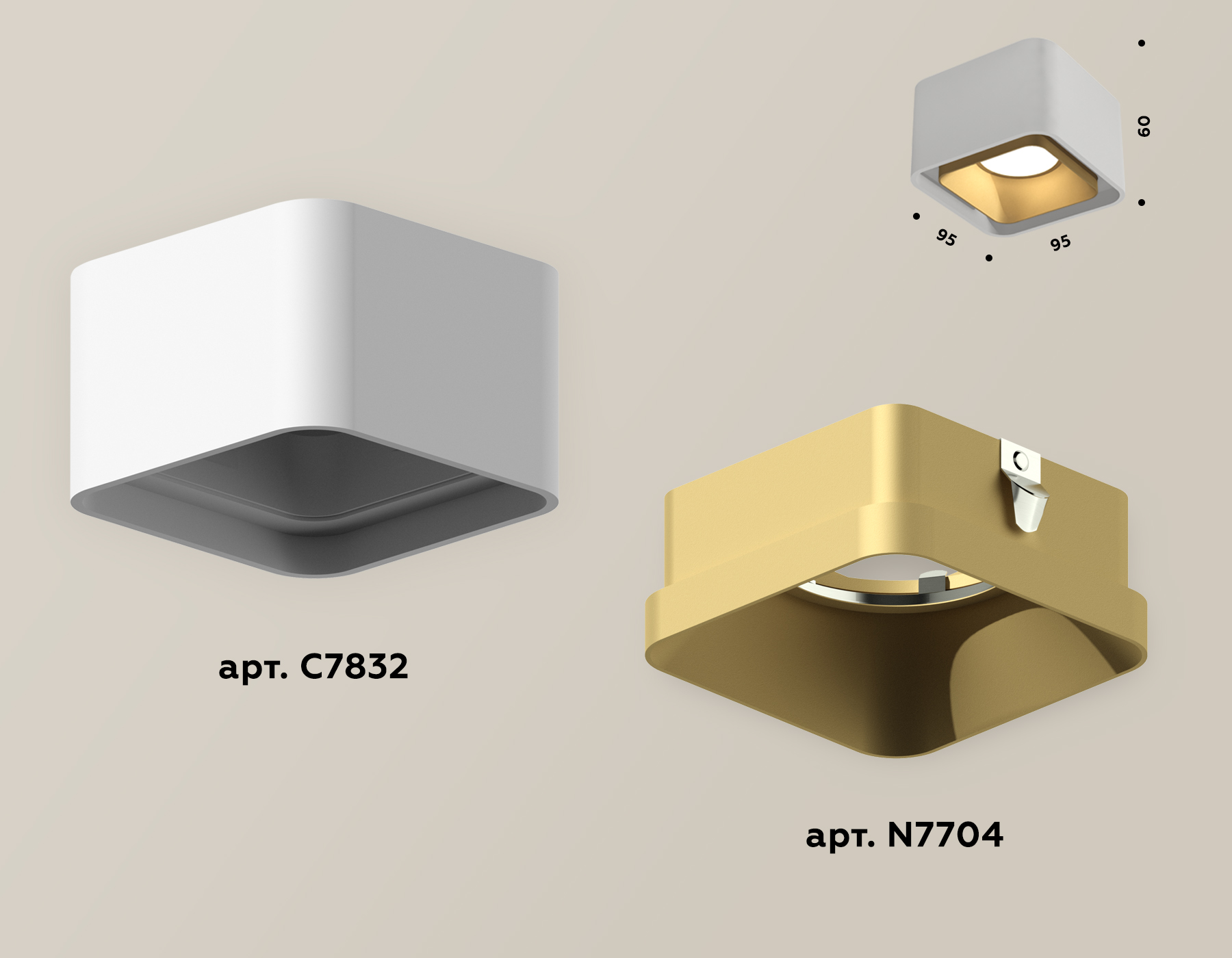 Накладной светильник Ambrella Light Techno XS7832004 (C7832, N7704) в Санкт-Петербурге