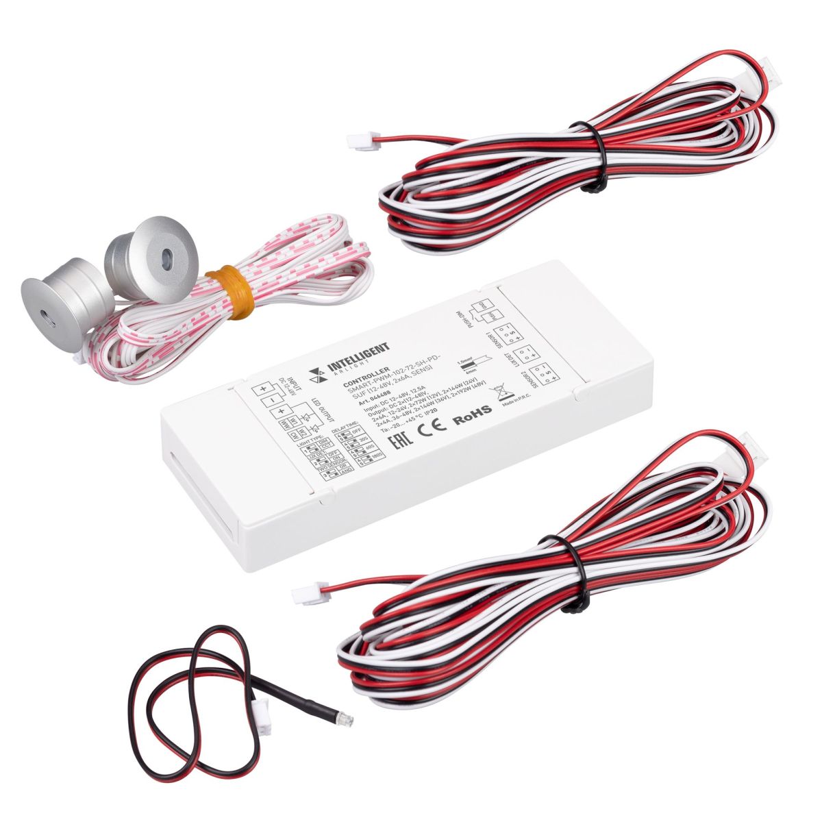 Контроллер лестничный Arlight SMART-PWM-102-72-SH-PD-SUF (12-48V, 2x6A, SENS) 046488 в Санкт-Петербурге