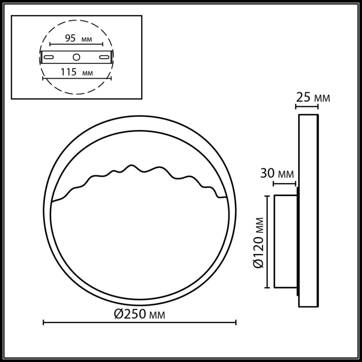 Настенный светильник Odeon Light Ecodesign Valley 6625/9WL в Санкт-Петербурге