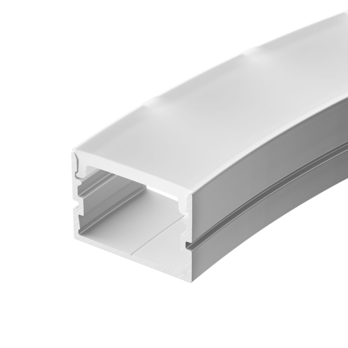 Профиль Arlight FANTOM-BENT-W21-SIDE-2000 ANOD (Алюминий) 064492 в Санкт-Петербурге