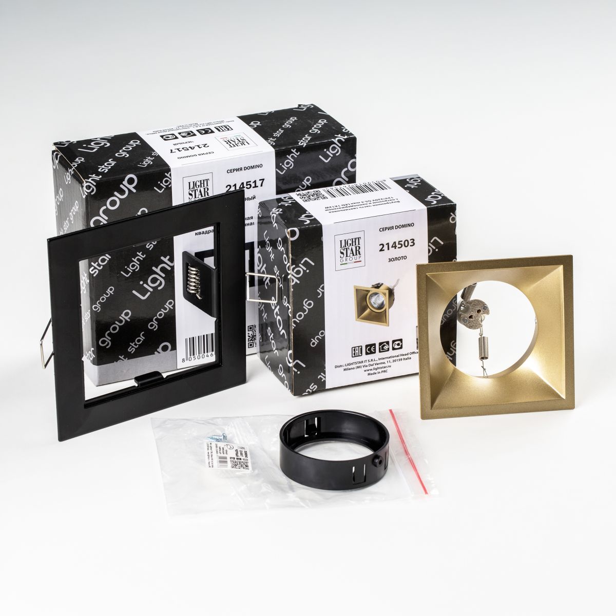 Встраиваемый светильник Lightstar Domino (214517+214503+214007) D51703BMOD в Санкт-Петербурге