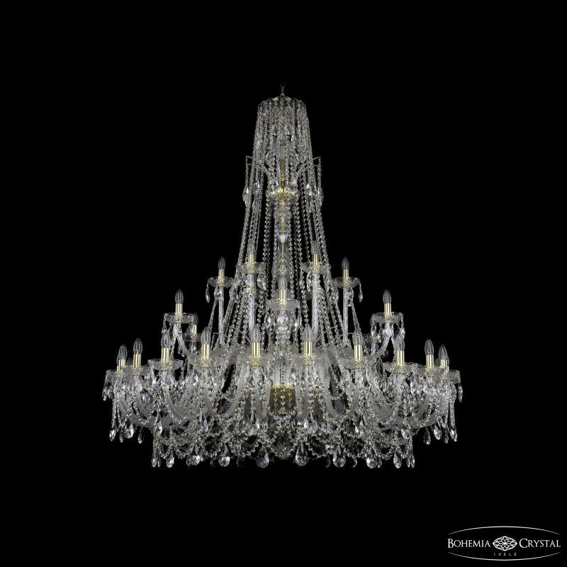 Подвесная люстра Bohemia Ivele Crystal 1411/24+6+6/530/XL-165 G в Санкт-Петербурге