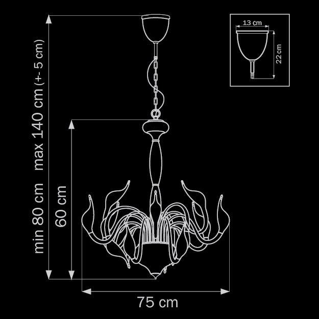 Подвесная люстра Lightstar Cigno Collo Bk 751127 в #REGION_NAME_DECLINE_PP#