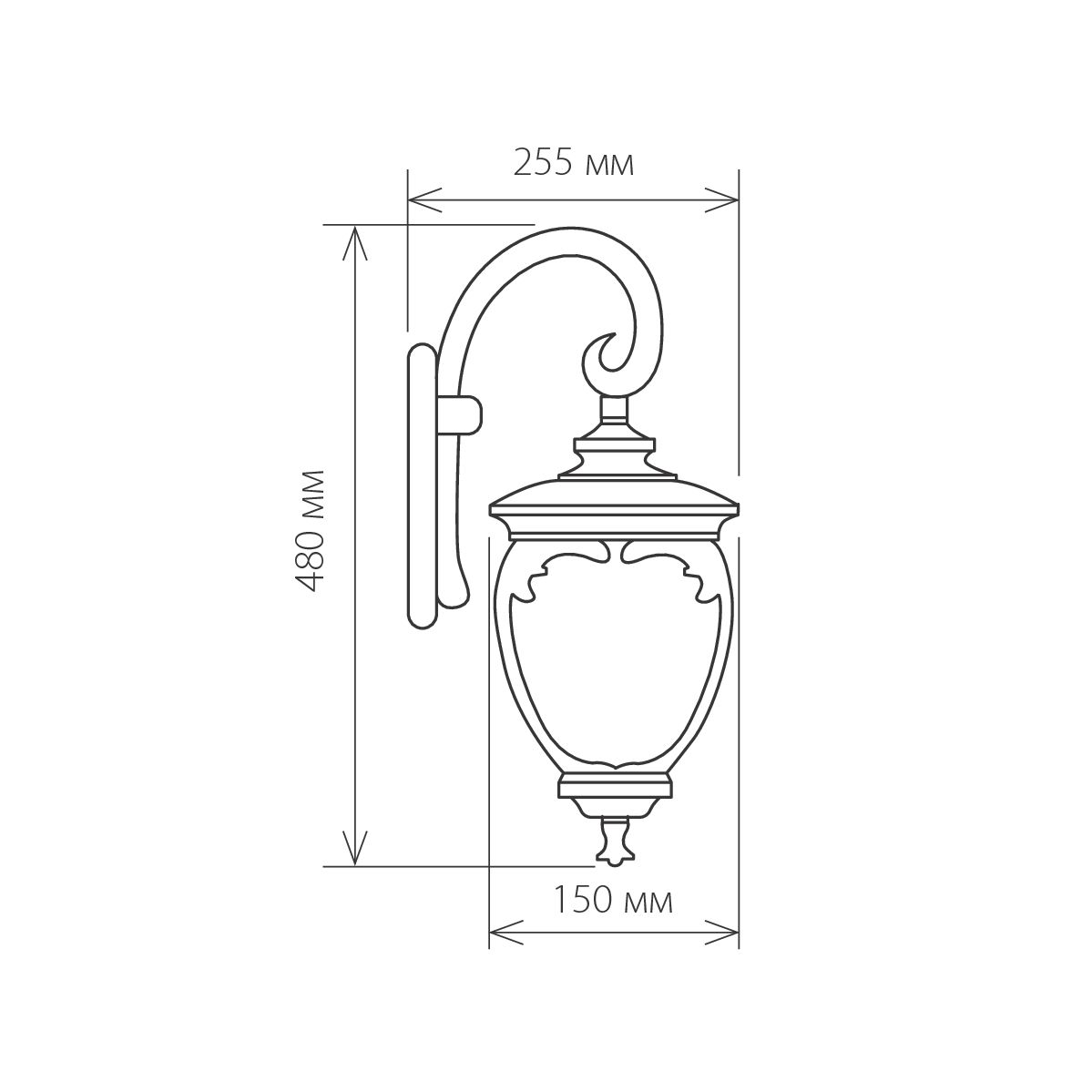 Уличный настенный светильник Elektrostandard Andromeda D GLYF-8024D белое золото 4690389062070 в Санкт-Петербурге