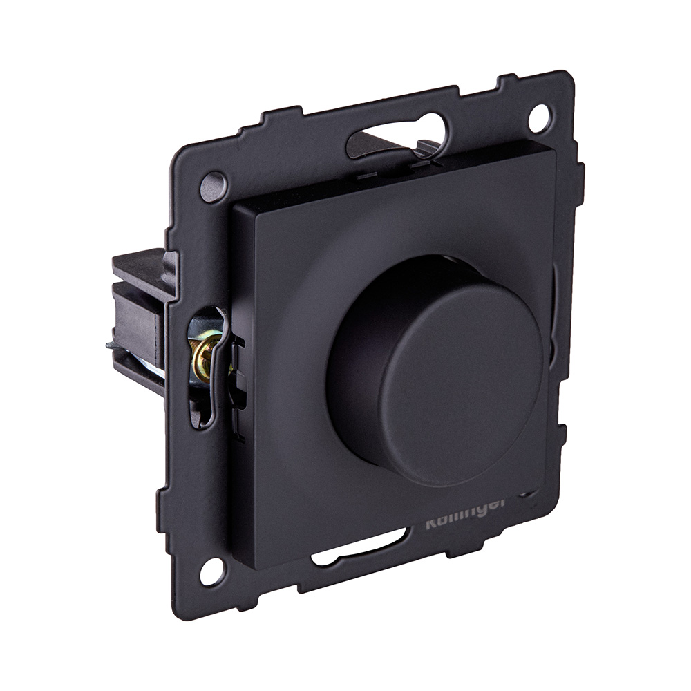 Светорегулятор для светодиодных ламп, проходной, 500W, черный матовый Kollinger REA-048BM для Aspekt, Eleganz, Reflex в #REGION_NAME_DECLINE_PP#