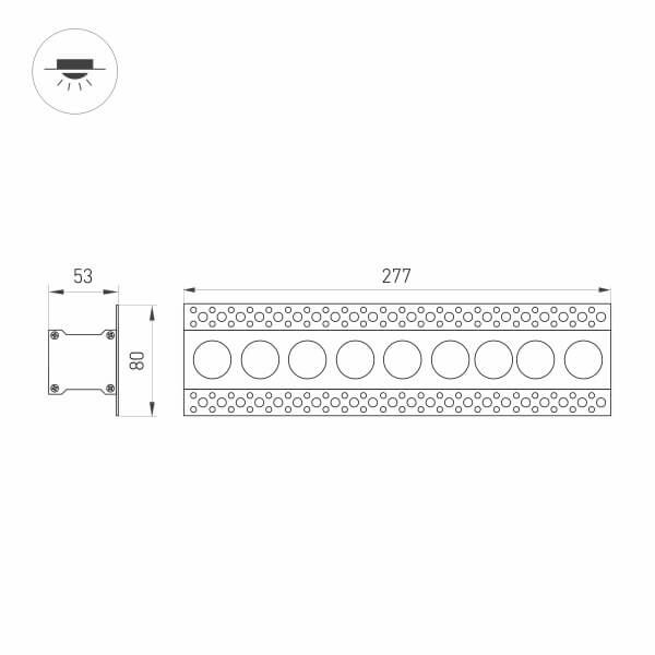 Встраиваемый светодиодный светильник Arlight MS-Orient-Built-Trimless-TC-S38x277-20W Day4000 032226 в Санкт-Петербурге