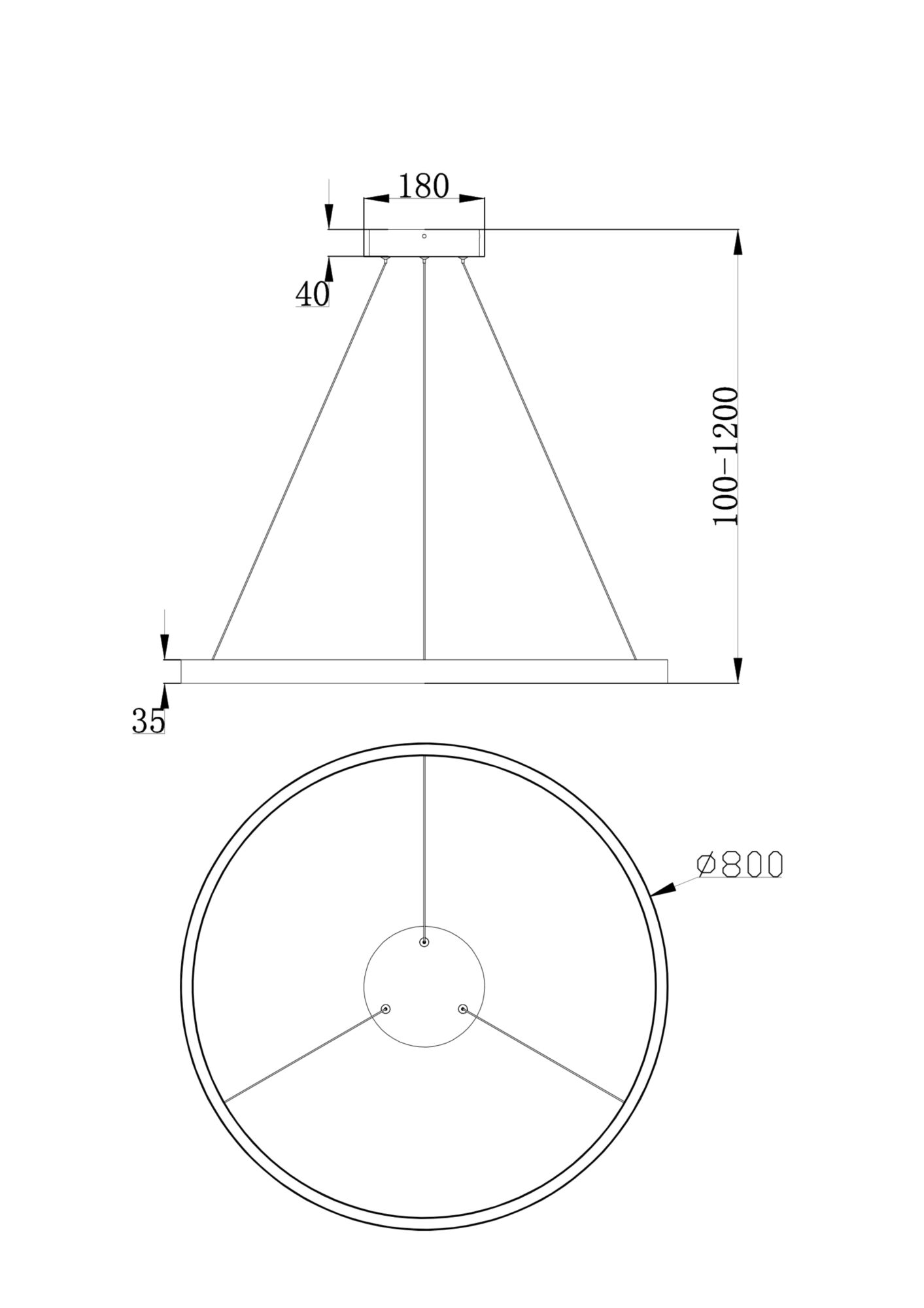 Подвесной светильник Maytoni Rim MOD058PL-L42BS4K в Санкт-Петербурге