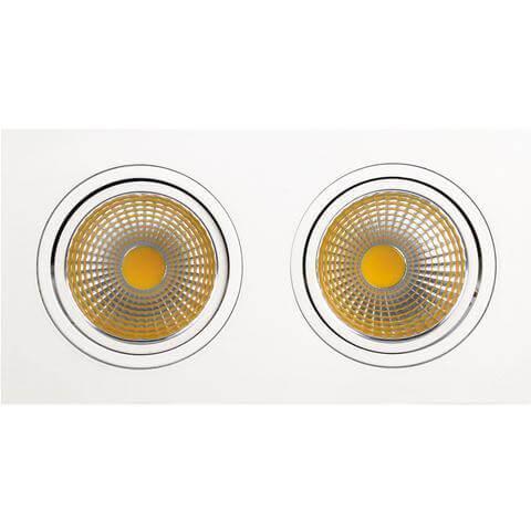 Встраиваемый светодиодный светильник Horoz 2X10W 6400К белый 016-022-0020 (HL6712L) HRZ00000258 в Санкт-Петербурге