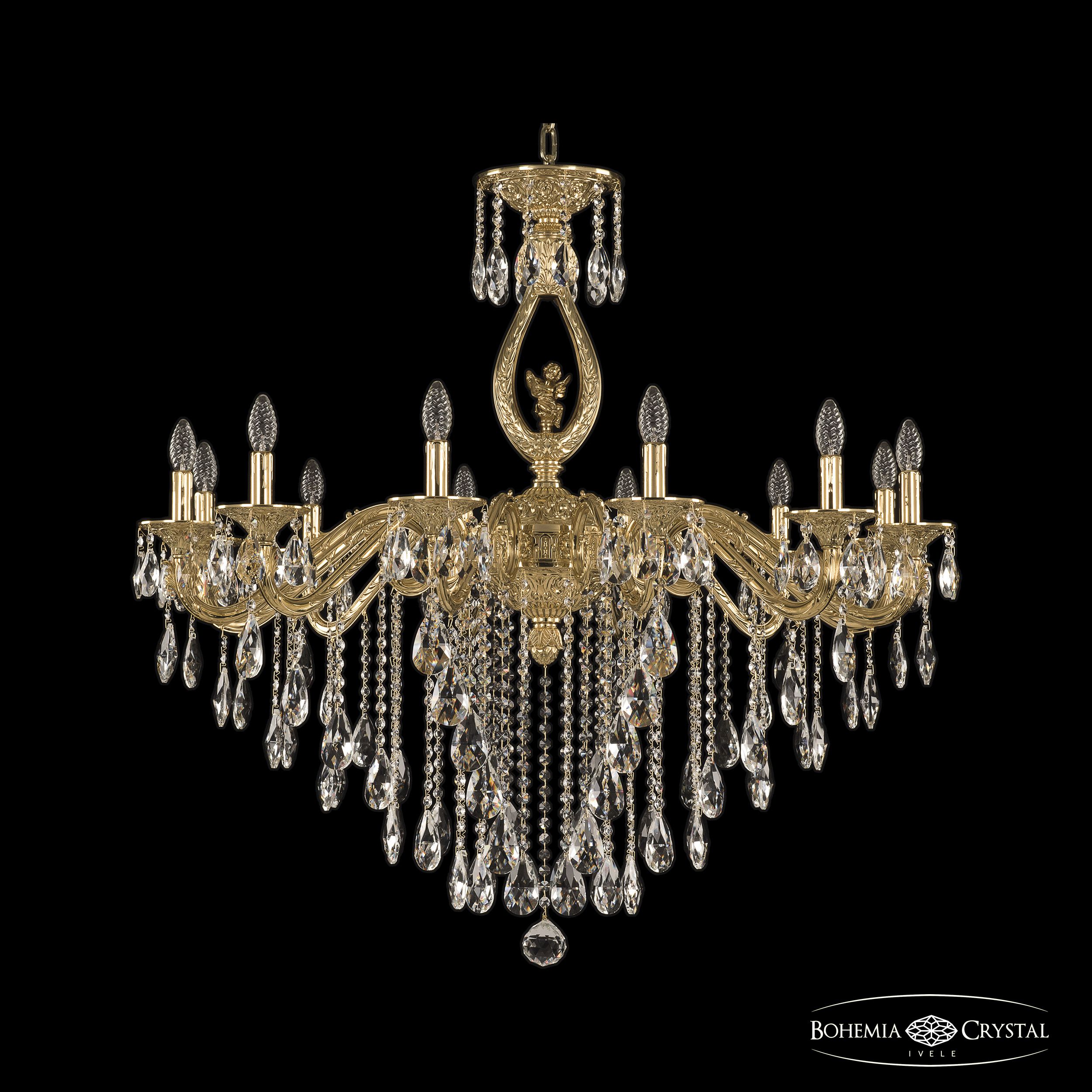 Подвесная люстра Bohemia Ivele Crystal Florence 71402/12/360 B G FA1B в Санкт-Петербурге