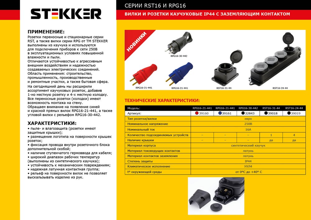 Колодка Feron Stekker 4гн с/з с крышкой RST162444 39019 в Санкт-Петербурге