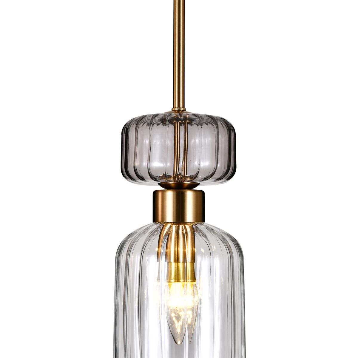 Подвесной светильник Escada Gloss 1141/1S Antique copper/Smoke/Clear в Санкт-Петербурге