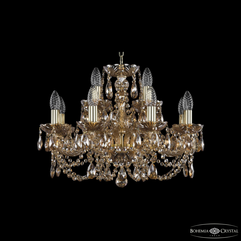 Подвесная люстра Bohemia Ivele Crystal 1406/8+4/195 G M721 в Санкт-Петербурге