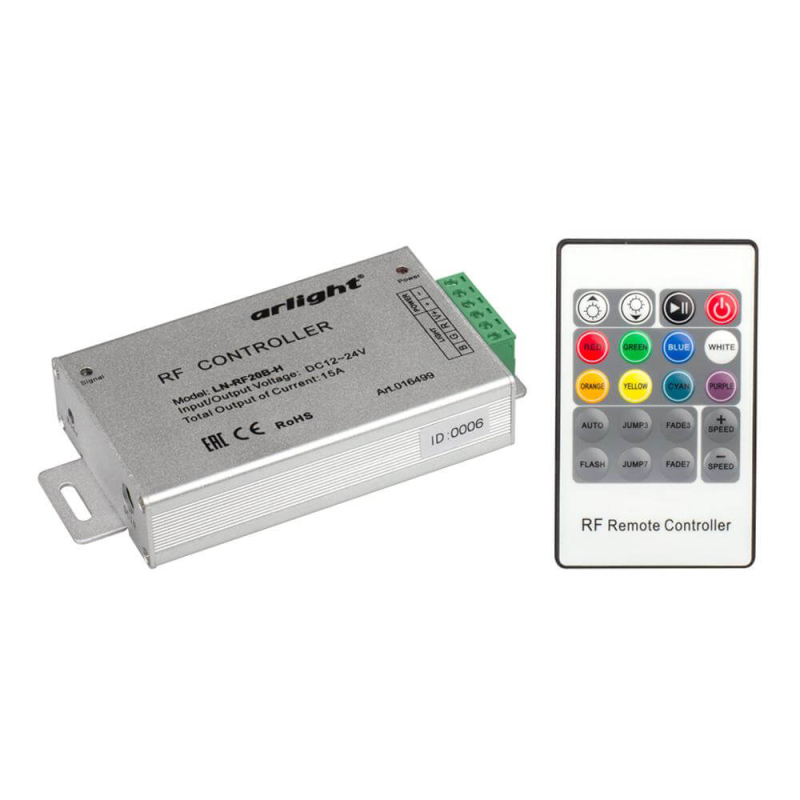 Контроллер Arlight LN-RF20B-H (12-24V,180-360W, ПДУ 20кн) 016499 в Санкт-Петербурге