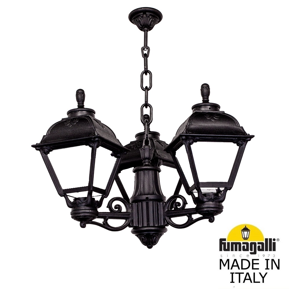 Уличный подвесной светильник Fumagalli SICHEM/CEFA 3L U23.120.S30.AYE27 в Санкт-Петербурге