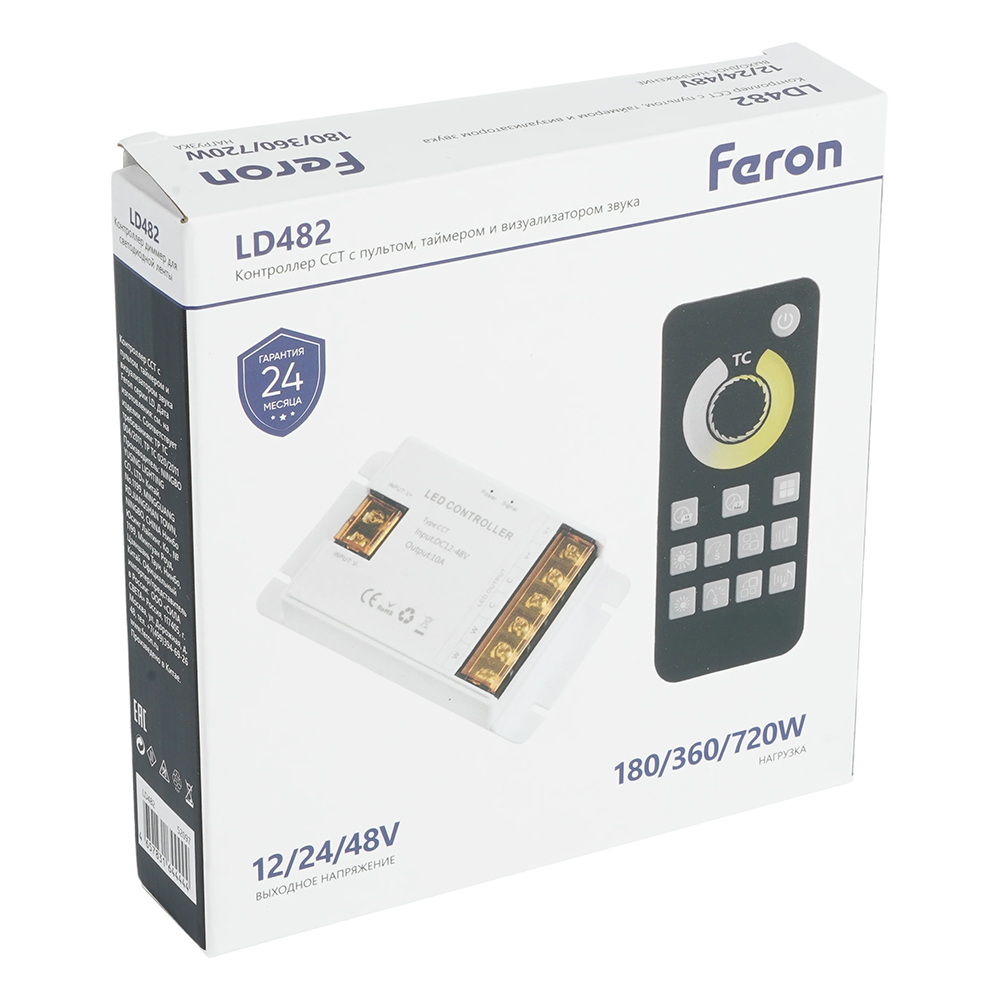 Контроллер CCT с пультом, таймером и визуализатором звука Feron LD482 12-24-48V 52097 в #REGION_NAME_DECLINE_PP#
