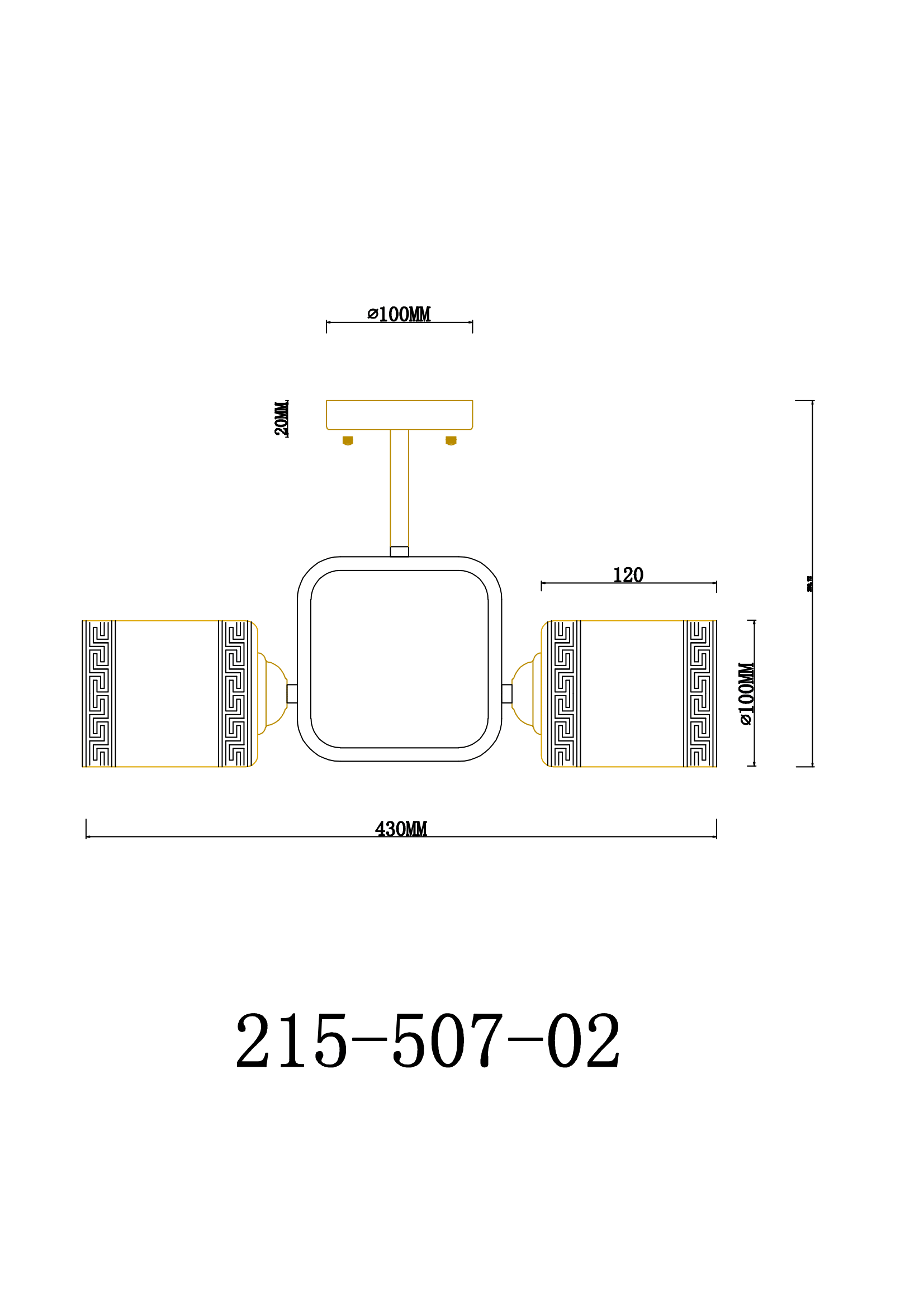 Люстра на штанге Velante 215-507-02 в Санкт-Петербурге