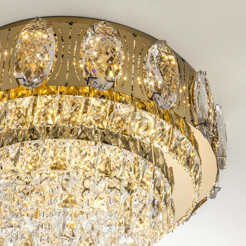Потолочная люстра LED4U L9438-500 GD с УД в Санкт-Петербурге