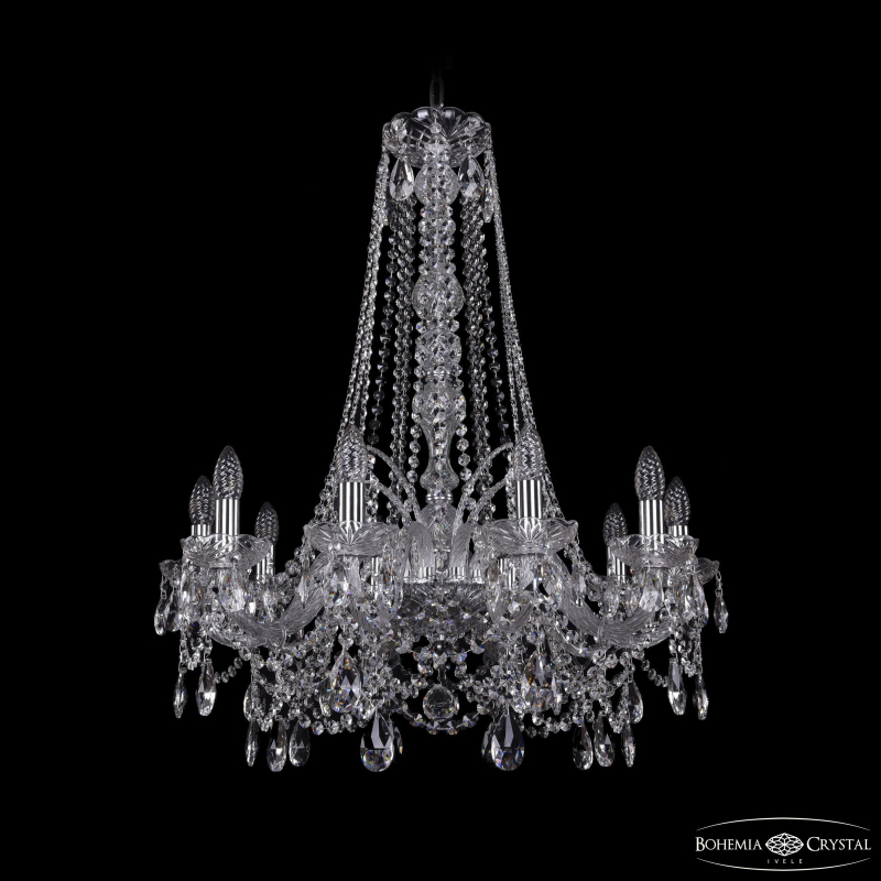 Подвесная люстра Bohemia Ivele Crystal 1411/10/240/h-83 Ni в Санкт-Петербурге