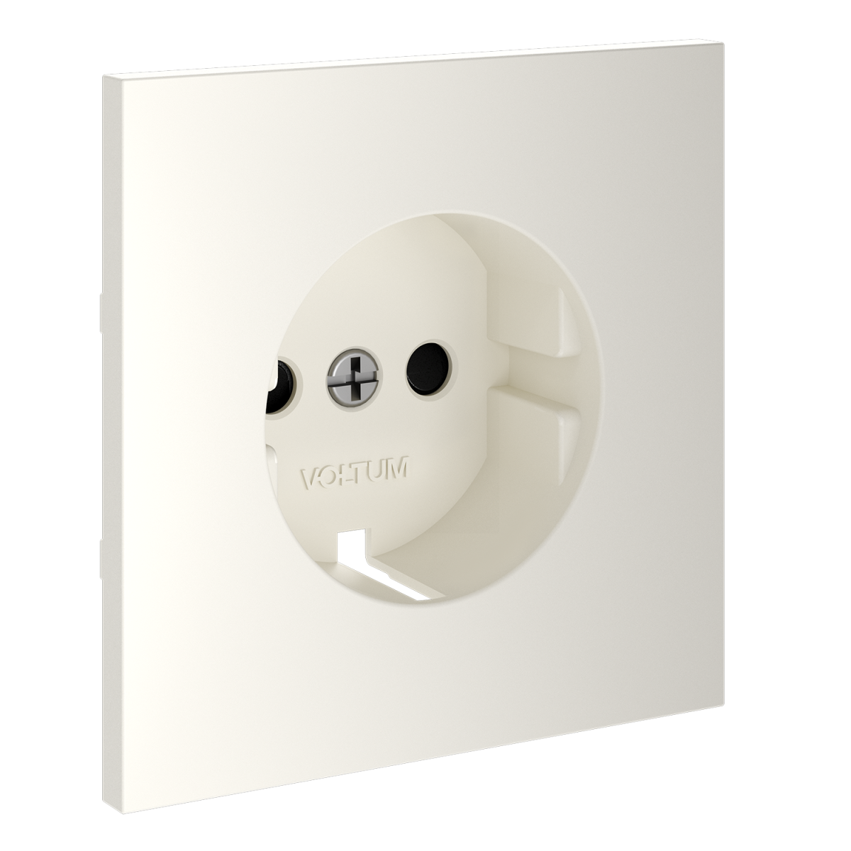 Накладка для розетки с заземлением и защитными шторками Voltum S70 (хлопок) VLS000713 в Санкт-Петербурге