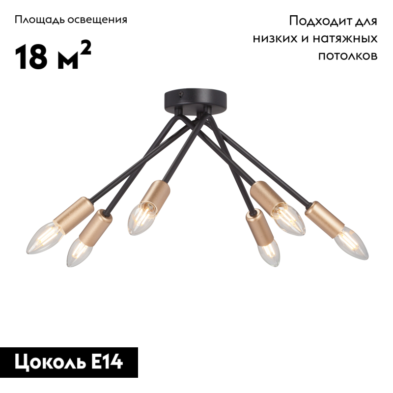 Потолочная люстра Vitaluce V3021-1/6PL в Санкт-Петербурге